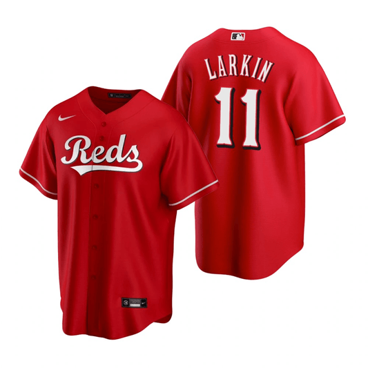 Barry Larkin Cincinnati Reds Alternate Red Baseball Player Jersey