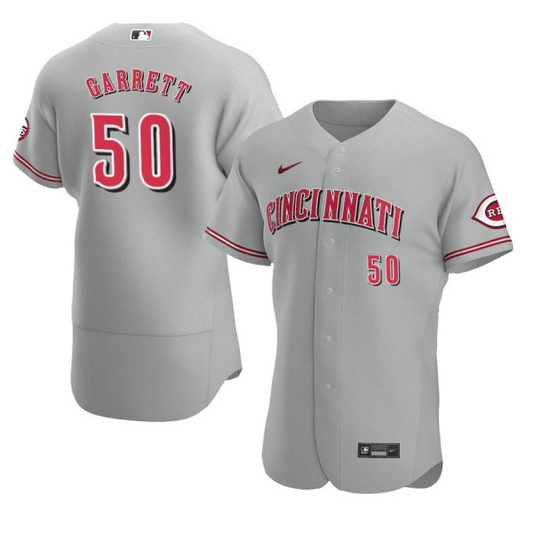 Amir Garrett Cincinnati Reds Road Gray Baseball Player Jersey