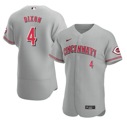Brandon Dixon Cincinnati Reds Road Gray Baseball Player Jersey