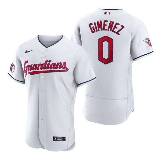 Andres Gimenez Cleveland Guardians Home White Baseball Player Jersey