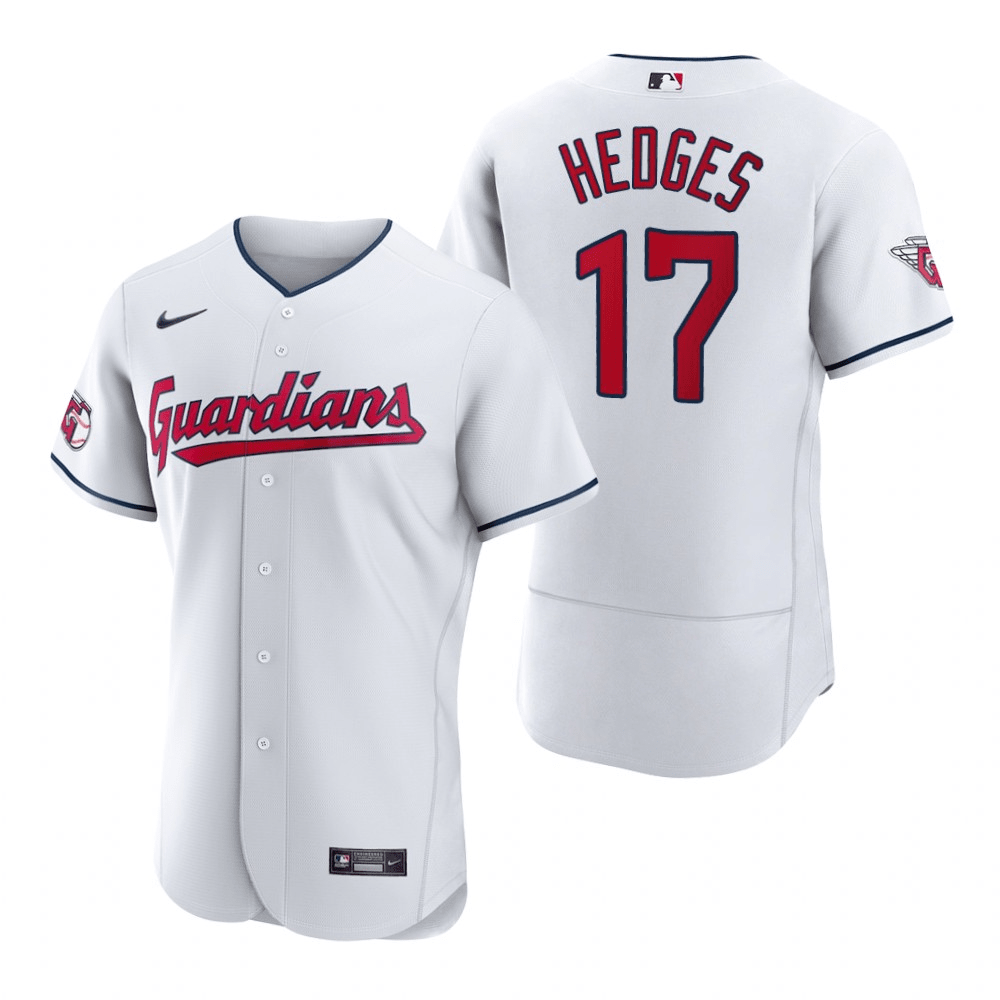 Austin Hedges Cleveland Guardians Home White Baseball Player Jersey