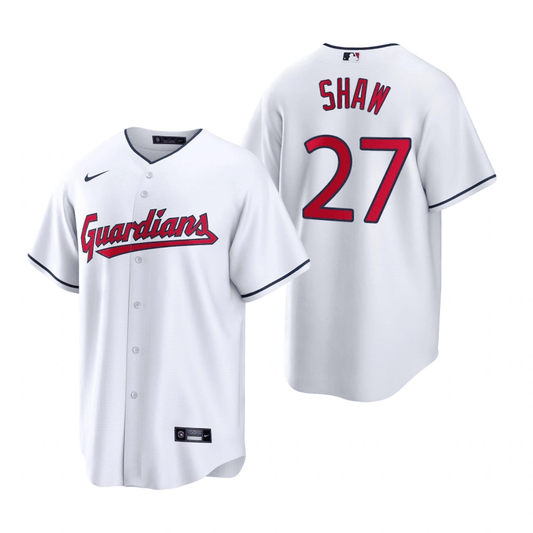 Bryan Shaw Cleveland Guardians Home White Baseball Player Jersey