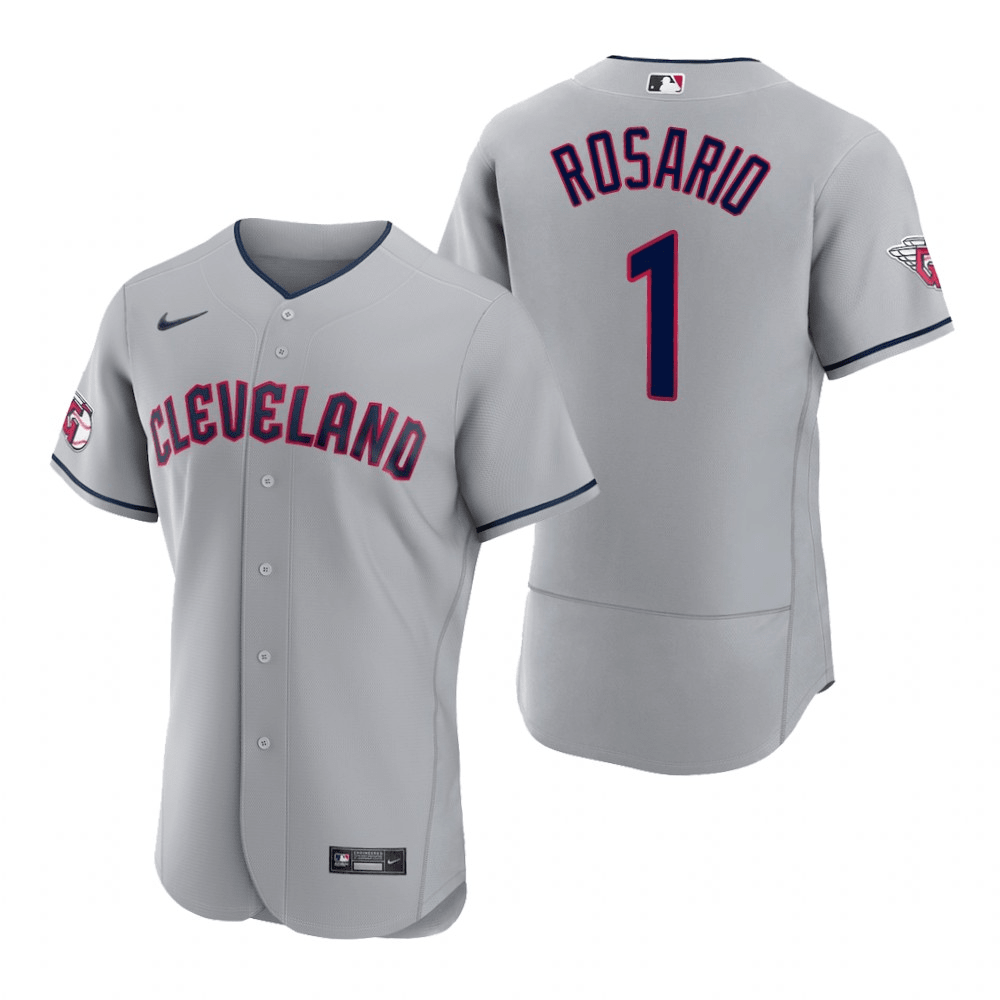 Amed Rosario Cleveland Guardians Road Gray Baseball Player Jersey
