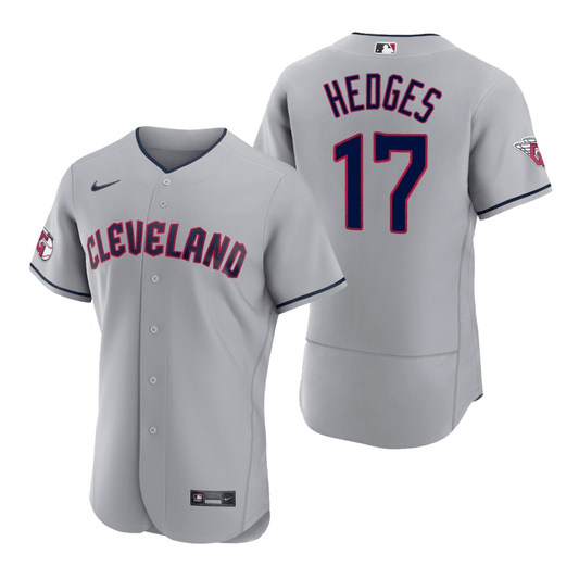 Austin Hedges Cleveland Guardians Road Gray Baseball Player Jersey