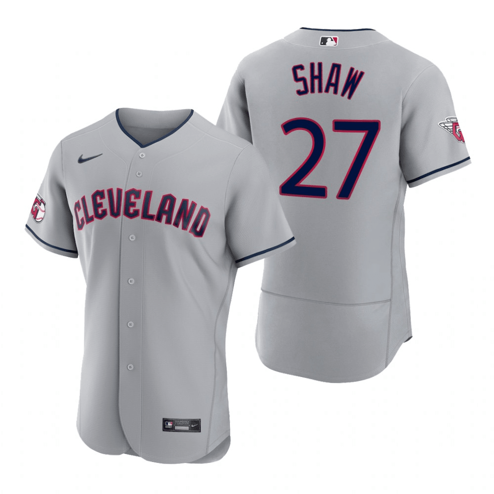 Bryan Shaw Cleveland Guardians Road Gray Baseball Player Jersey