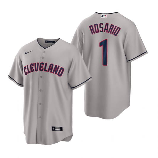 Amed Rosario Cleveland Guardians Road Gray Baseball Player Jersey