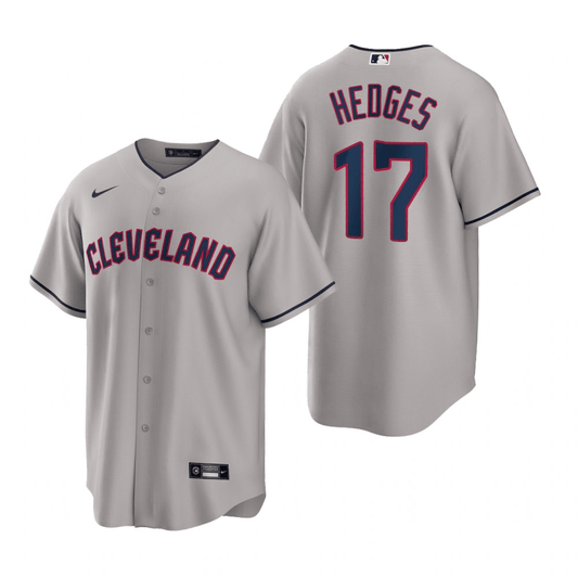 Austin Hedges Cleveland Guardians Road Gray Baseball Player Jersey