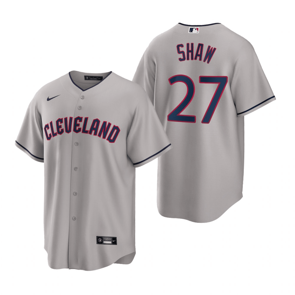 Bryan Shaw Cleveland Guardians Road Gray Baseball Player Jersey