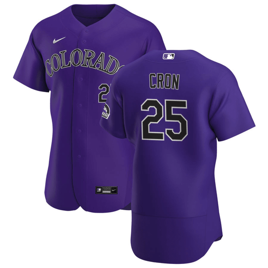 C.J. Cron Colorado Rockies Alternate Purple Baseball Player Jersey