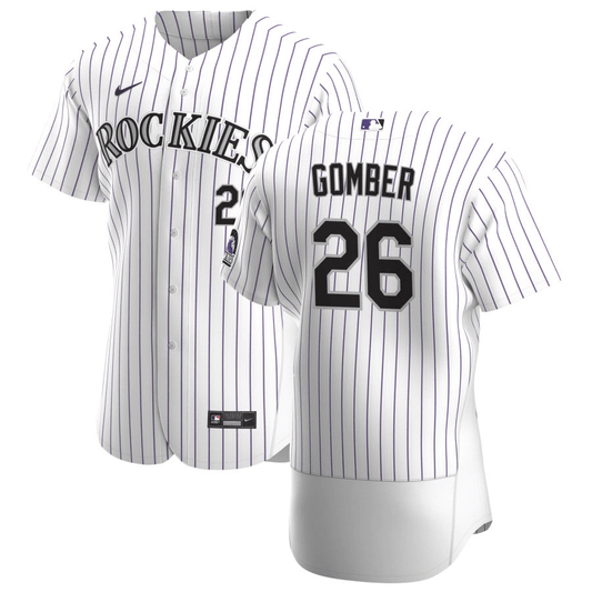 Austin Gomber Colorado Rockies Home White Baseball Player Jersey