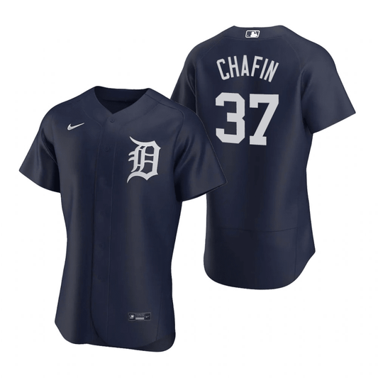 Andrew Chafin Detroit Tigers Alternate Navy Baseball Player Jersey