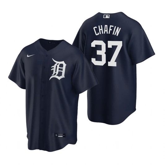 Andrew Chafin Detroit Tigers Alternate Navy Baseball Player Jersey