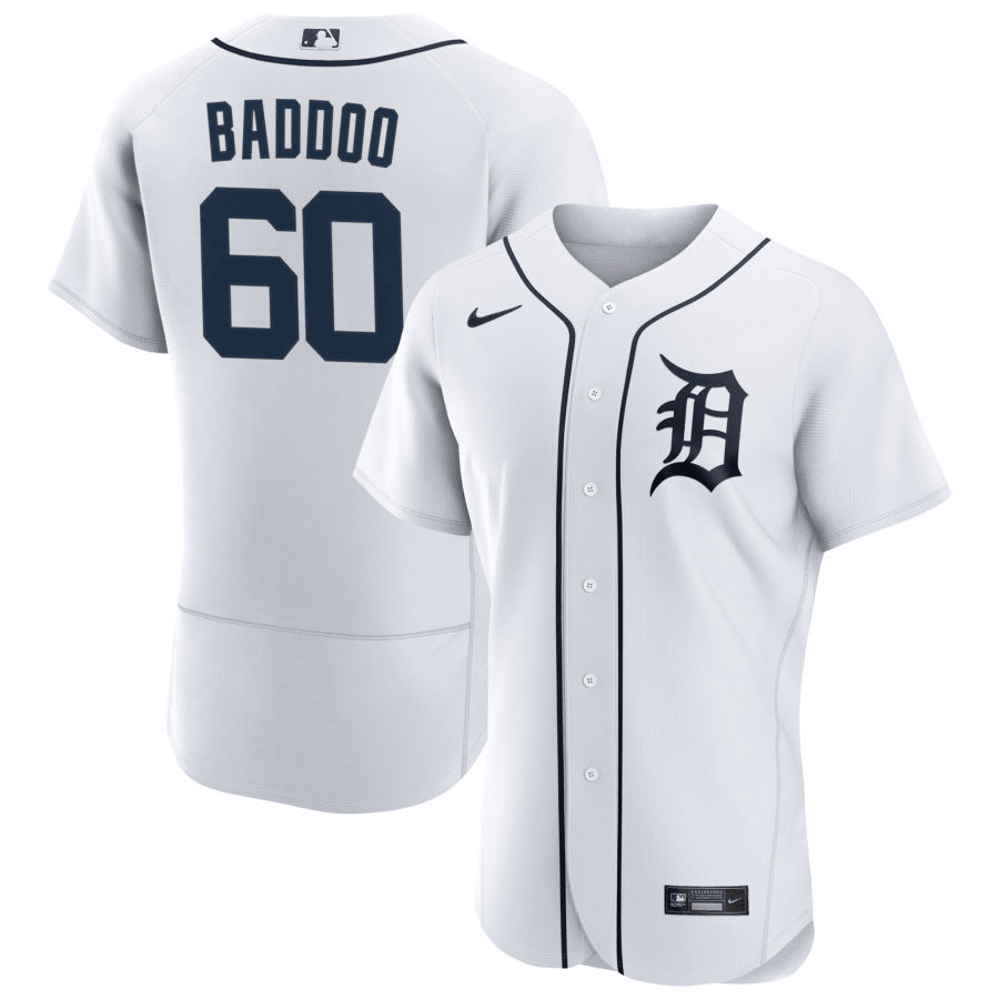 Akil Baddoo Detroit Tigers Home White Baseball Player Jersey