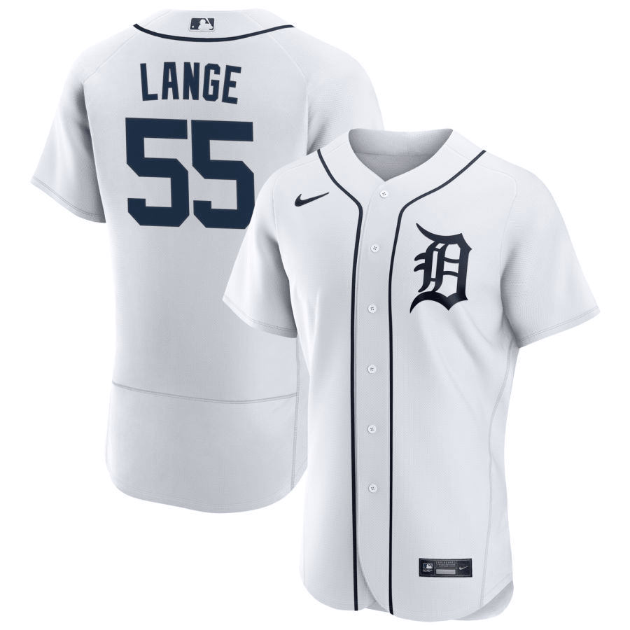 Alex Lange Detroit Tigers Home White Baseball Player Jersey