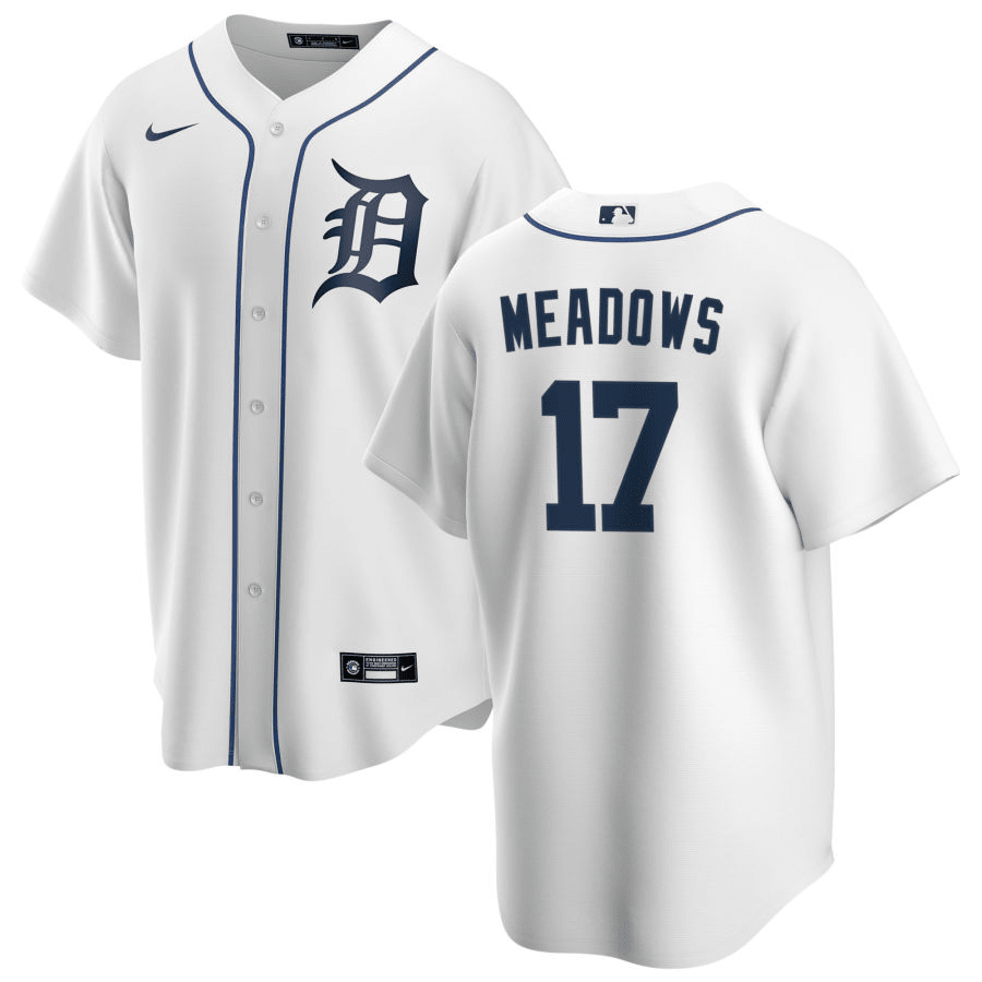 Austin Meadows Detroit Tigers Home White Baseball Player Jersey