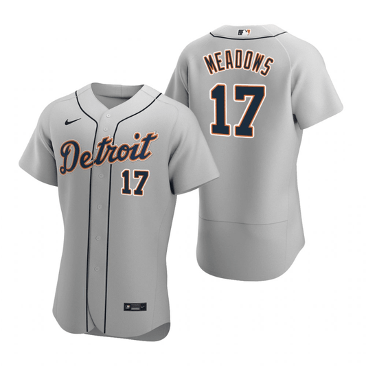 Austin Meadows Detroit Tigers Road Gray Baseball Player Jersey