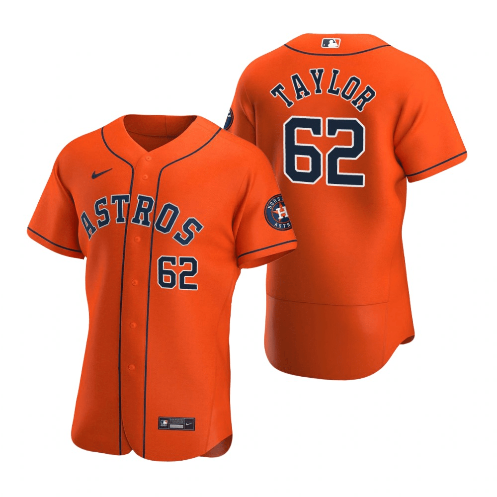 Blake Taylor Houston Astros Alternate Orange Baseball Player Jersey