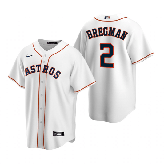 Alex Bregman Houston Astros Home White Baseball Player Jersey