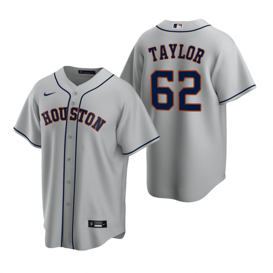 Blake Taylor Houston Astros Road Gray Baseball Player Jersey
