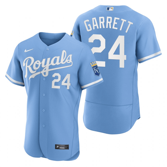 Amir Garrett Kansas City Royals Alternate Blue Baseball Player Jersey