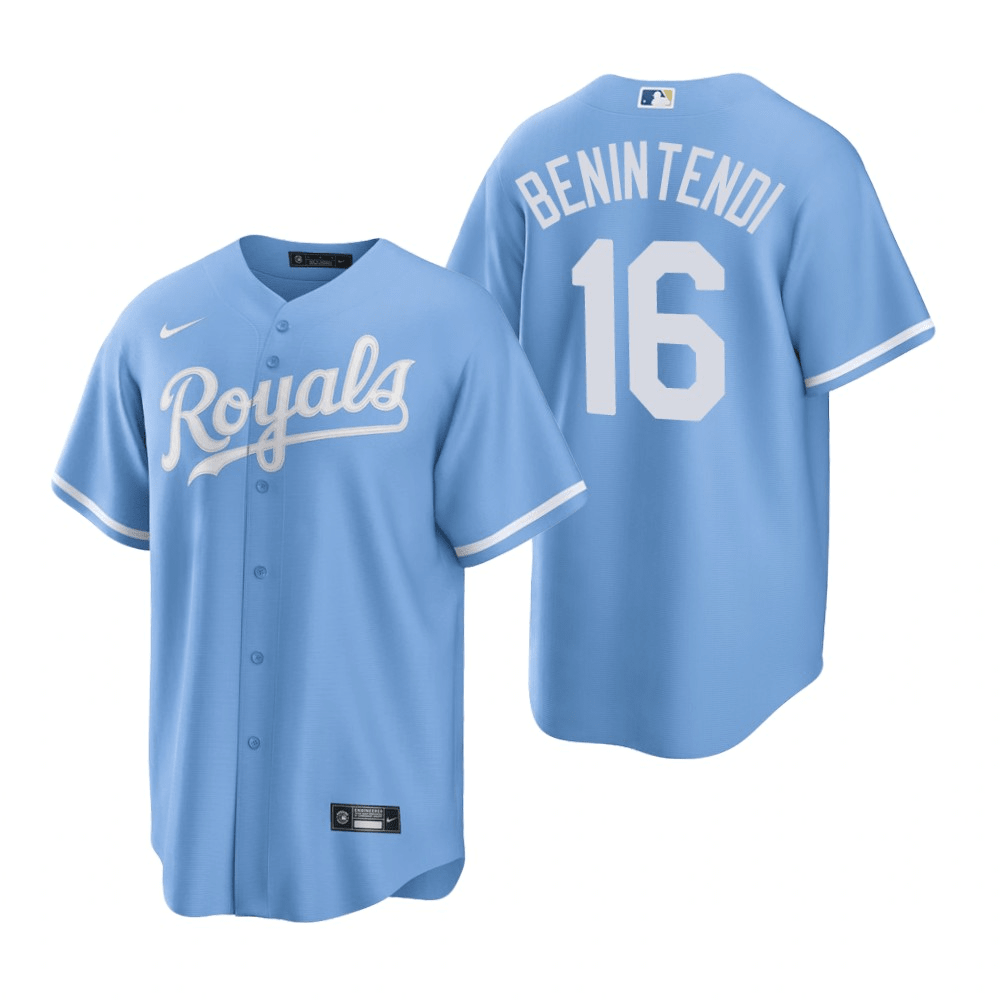 Andrew Benintendi Kansas City Royals Alternate Blue Baseball Player Jersey