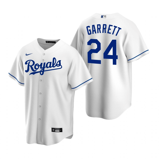 Amir Garrett Kansas City Royals Home White Baseball Player Jersey