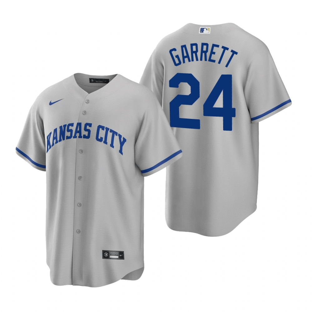 Amir Garrett Kansas City Royals Road Gray Baseball Player Jersey