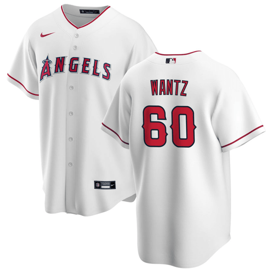 Andrew Wantz Los Angeles Angels Home White Baseball Player Jersey