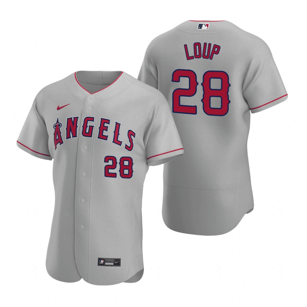 Aaron Loup Los Angeles Angels Road Gray Baseball Player Jersey