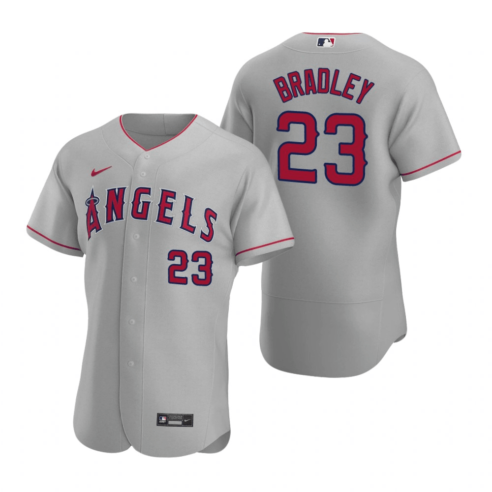Archie Bradley Los Angeles Angels Road Gray Baseball Player Jersey