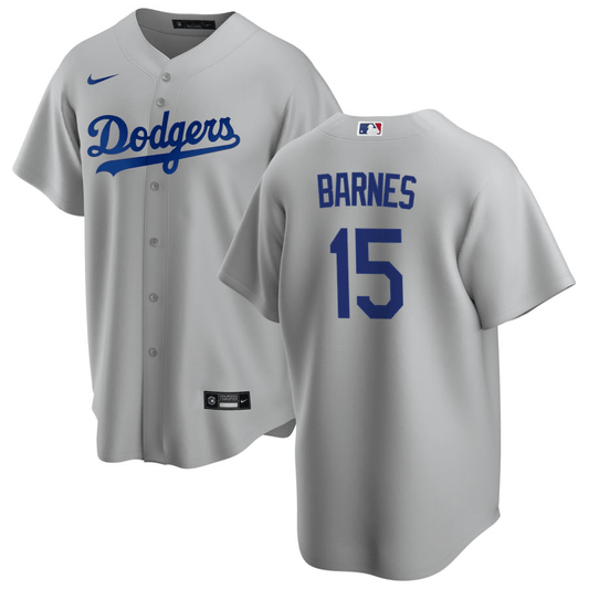 Austin Barnes Los Angeles Dodgers Alternate Gray Baseball Player Jersey