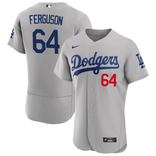 Caleb Ferguson Los Angeles Dodgers Alternate Gray Baseball Player Jersey