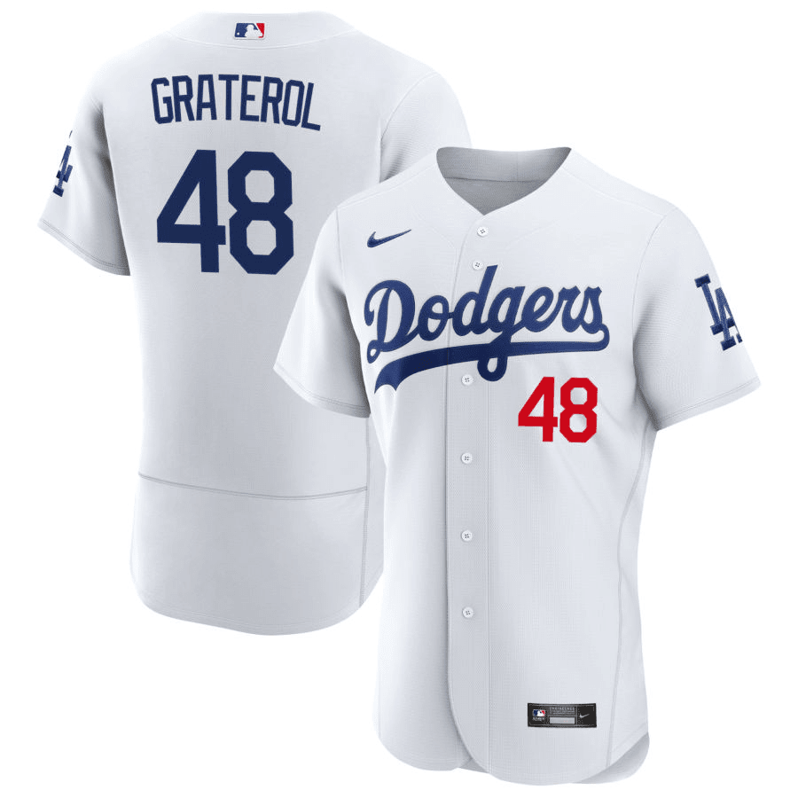 Brusdar Graterol Los Angeles Dodgers Home White Baseball Player Jersey