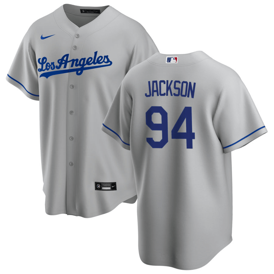 Andre Jackson Los Angeles Dodgers Road Gray Baseball Player Jersey