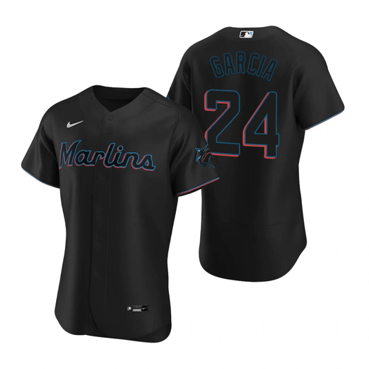 Avisail Garcia Miami Marlins Alternate Black Baseball Player Jersey