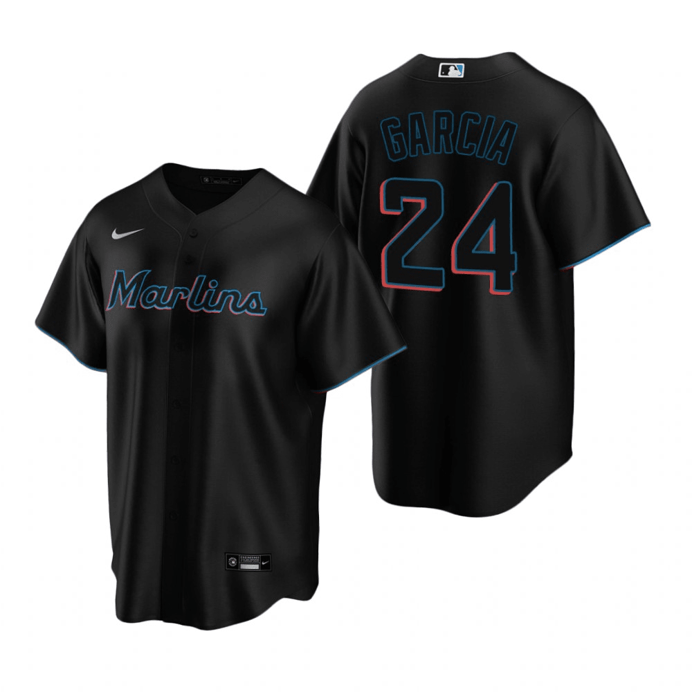 Avisail Garcia Miami Marlins Alternate Black Baseball Player Jersey