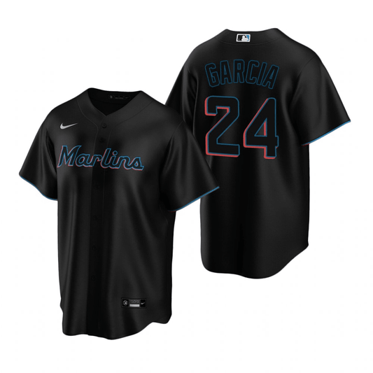 Avisail Garcia Miami Marlins Alternate Black Baseball Player Jersey