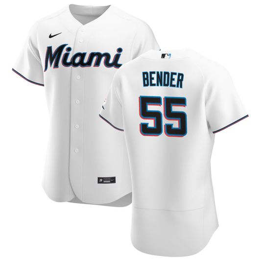 Anthony Bender Miami Marlins Home White Baseball Player Jersey