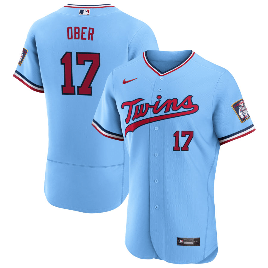 Bailey Ober Minnesota Twins Alternate Blue Baseball Player Jersey