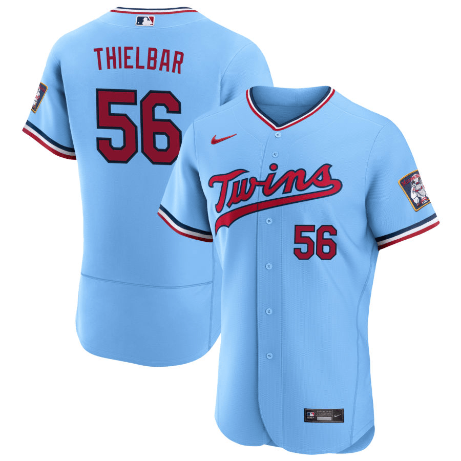 Caleb Thielbar Minnesota Twins Alternate Blue Baseball Player Jersey