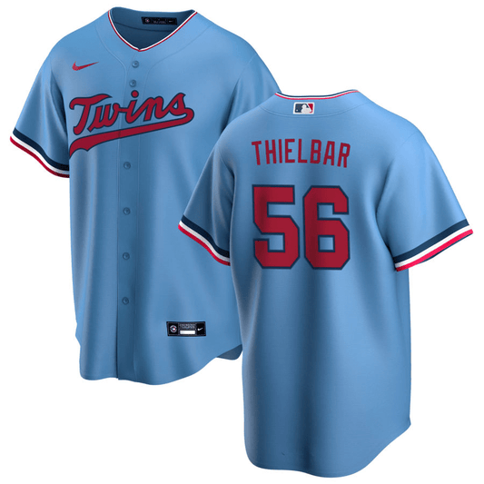 Caleb Thielbar Minnesota Twins Alternate Blue Baseball Player Jersey