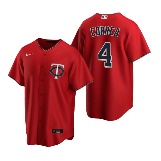 Carlos Correa Minnesota Twins Alternate Red Baseball Player Jersey
