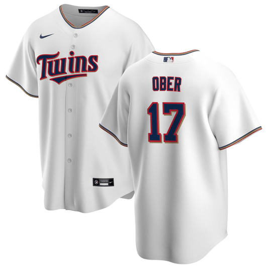Bailey Ober Minnesota Twins Home White Baseball Player Jersey