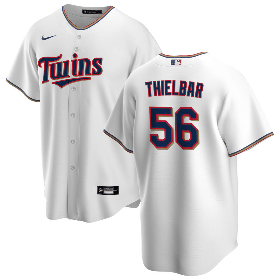 Caleb Thielbar Minnesota Twins Home White Baseball Player Jersey
