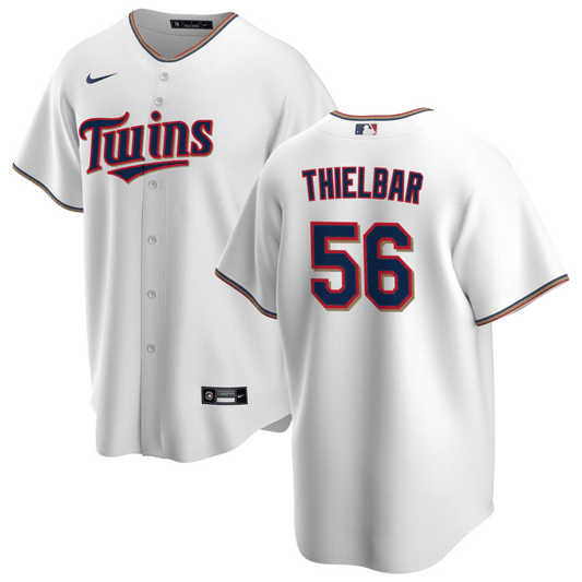 Caleb Thielbar Minnesota Twins Home White Baseball Player Jersey
