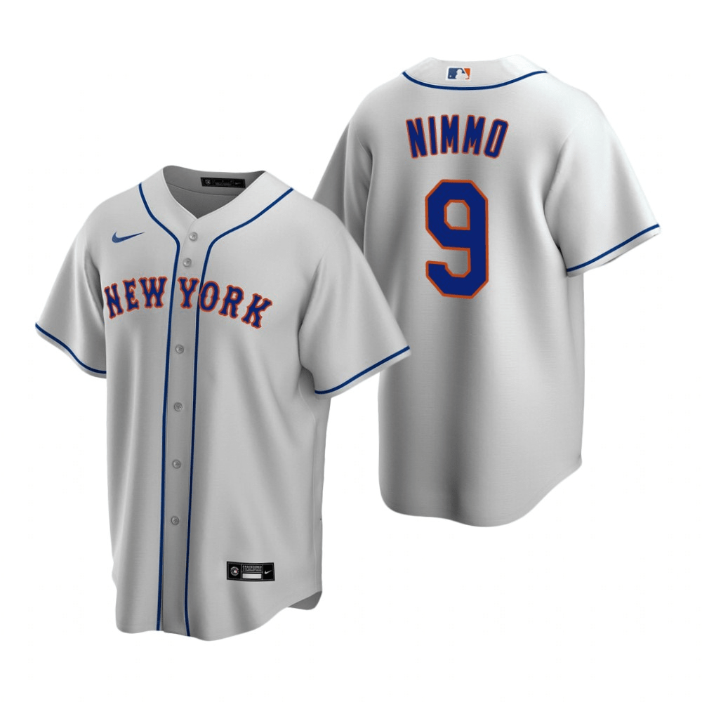 Brandon Nimmo New York Mets Road Gray Baseball Player Jersey