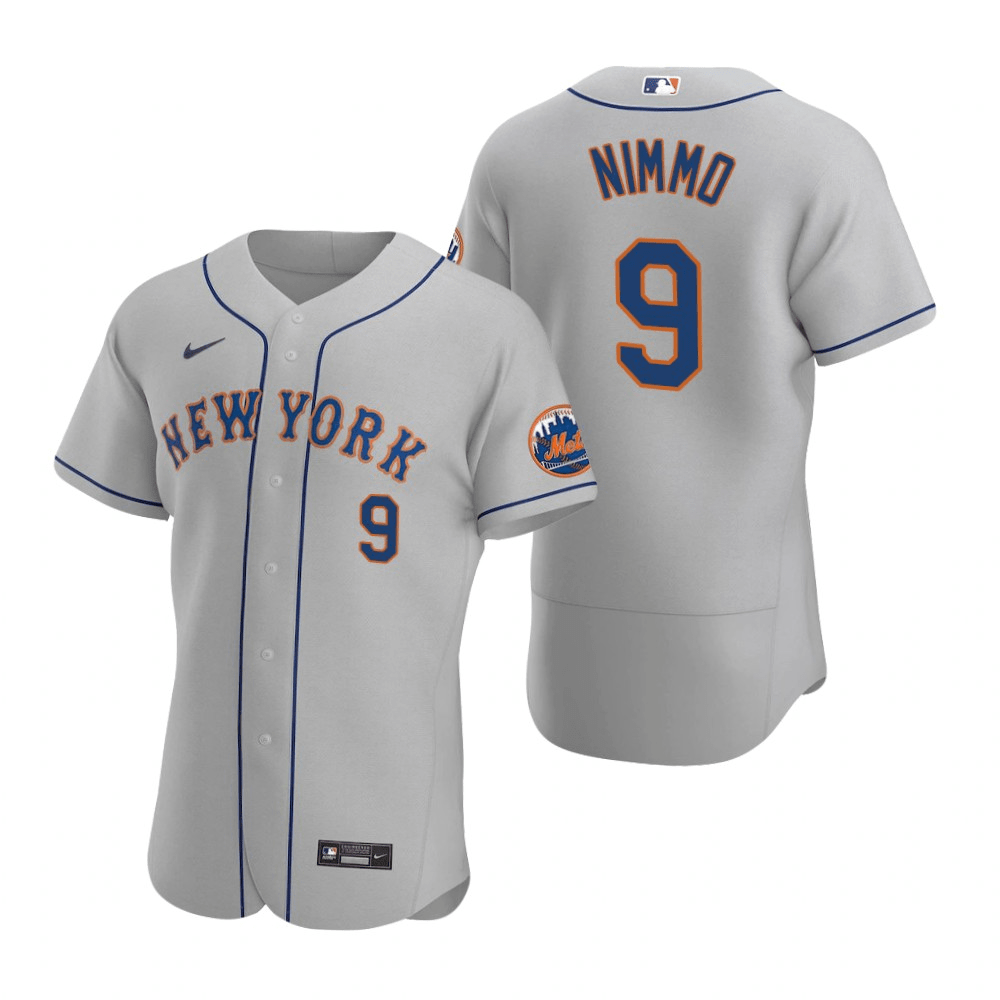 Brandon Nimmo New York Mets Road Gray Baseball Player Jersey