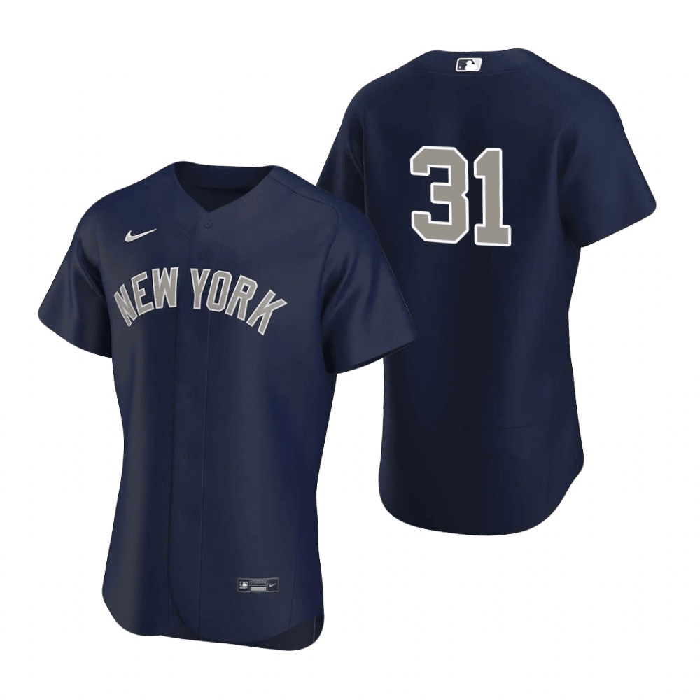Aaron Hicks New York Yankees Alternate Navy Baseball Player Jersey