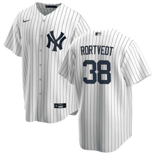 Ben Rortvedt New York Yankees Home White Baseball Player Jersey