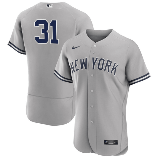 Aaron Hicks New York Yankees Road Gray Baseball Player Jersey